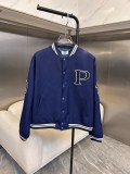 Prada New Fashion Embroidered Paddle Baseball Jacket