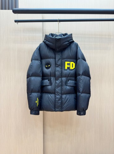 Fendi New Couple Fashion Monster Logo Down Jacket