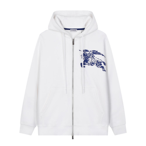 Burberry New Classic War Horse Printed Double Headed Zipper Hoodie
