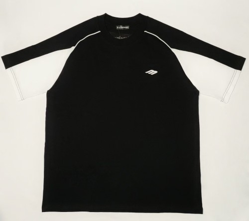 Balenciaga New Fashion 3M Logo Embroidered Splicing Short Sleeve