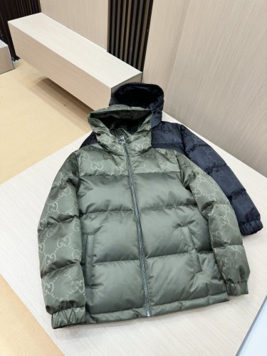 Gucci New Classic Couple GG Jacquard Casual Down Jacket