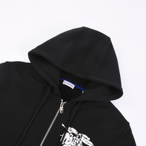 Burberry New Classic War Horse Printed Double Headed Zipper Hoodie