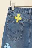 Chrome Hearts Classic Candy Cross Denim Pants Unisex Retro Washed Jeans