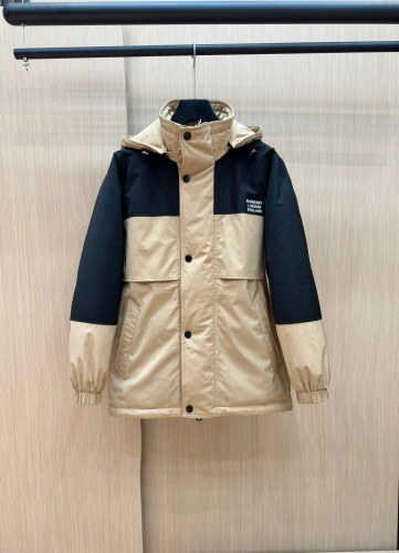 Burberry New Classic Color Blocked Casual Down Jacket