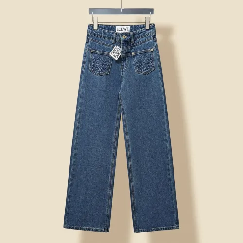 Loewe Fashion Versatile Logo Straight Cowboy Pants