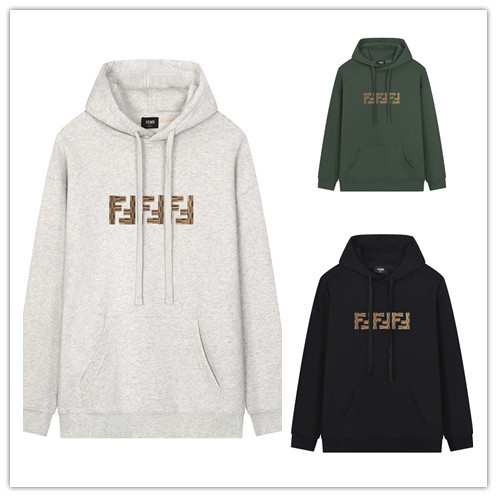 Fendi New Unisex Fashion Logo Printed Casual Hoodie