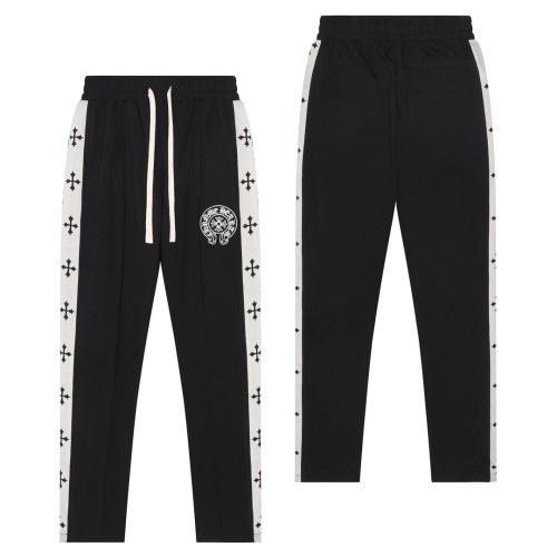 Chrome Hearts New Couple Fashion Cross Ribbon Casual Pants