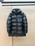 Prada New Classic Triangle Logo Casual Hooded Down Jacket
