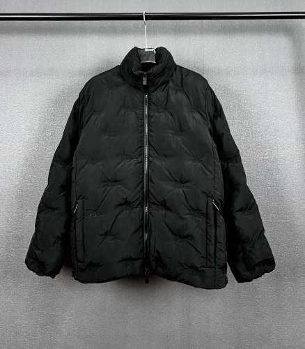 Burberry New Unisex Fashion War Horse Embroidered Zipper Long Sleeve Down Jacket