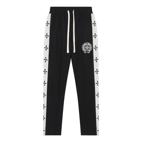 Chrome Hearts New Couple Fashion Cross Ribbon Casual Pants