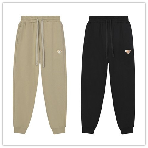 Prada New Couple Classic Logo Casual Pants