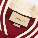 Gucci Couple's New Personalized Logo Printed Baseball Jacket