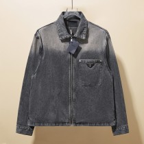 Prada New Classic Vintage Grey Cowboy Coat