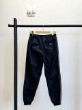 Prada New Black Grey Splicing Hooded Jacket Pants Set