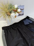 Prada New Black Grey Splicing Hooded Jacket Pants Set