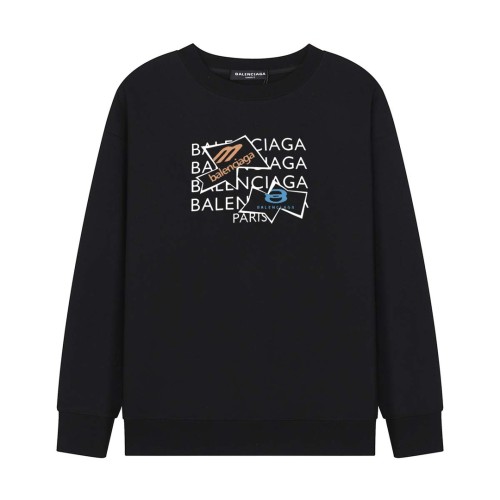 Balenciaga New Colorful Tyrannosaurus Rex Logo Printed Round Neck Hoodie