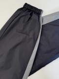 Prada New Black Grey Splicing Hooded Jacket Pants Set