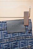 Fendi Classic Retro Washed FF Printed Jeans