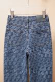 Fendi Classic Retro Washed FF Printed Jeans