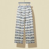 Louis Vuitton New Fashion Gradient Dyeing Full Print Logo Casual Pants