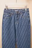 Fendi Classic Retro Washed FF Printed Jeans