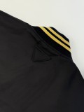 Prada Fashion Letter Embroidered Patchwork Pilot Jacket Baseball Jacket