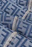 Fendi Classic Retro Washed FF Printed Jeans