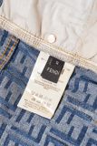 Fendi Classic Retro Washed FF Printed Jeans