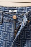 Fendi Classic Retro Washed FF Printed Jeans