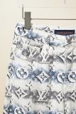 Louis Vuitton New Fashion Gradient Dyeing Full Print Logo Casual Pants
