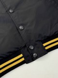 Prada Fashion Letter Embroidered Patchwork Pilot Jacket Baseball Jacket