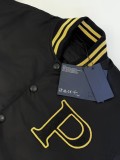 Prada Fashion Letter Embroidered Patchwork Pilot Jacket Baseball Jacket