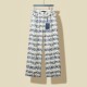 Louis Vuitton New Fashion Gradient Dyeing Full Print Logo Casual Pants