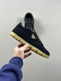 Prada Classic Casual Sneakers Women Fashion Imitation OX-Tendon Sole Antiskid Shoes Black