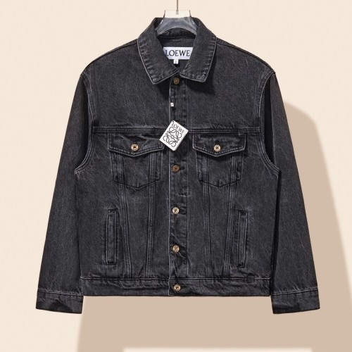 Loewe Classic Laundry Embroidered Logo Cowboy Jacket