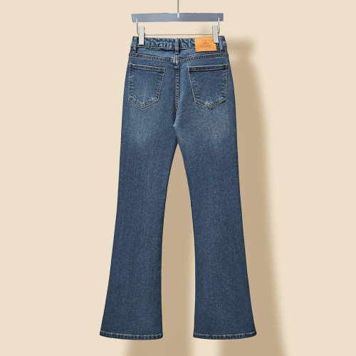 Chanel Women's New Fashion Micro Pull High Waist Jeans