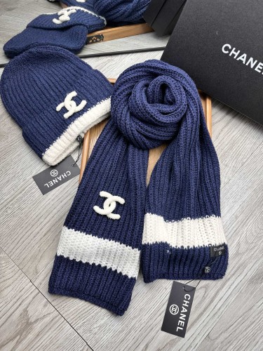 Chanel New Couple Classic Warm Wool Set Hat