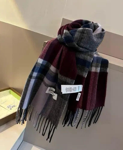 Burberry New Classic Checkered Cashmere Scarf Size: 30 * 180 CM