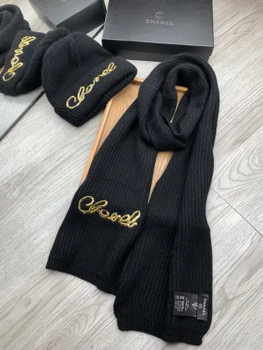 Chanel Couple Fashion Warm Wool Set Hat