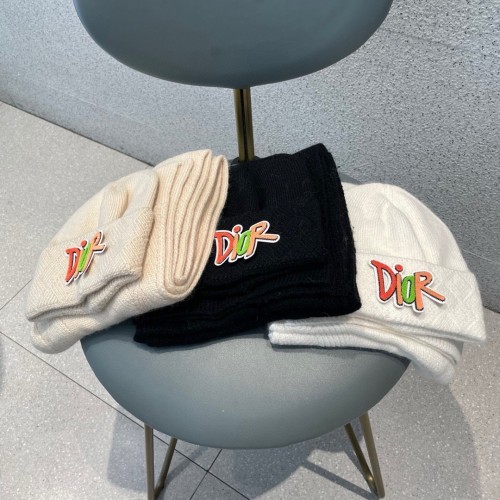 Dior New Fashion Warm Wool Set Hat
