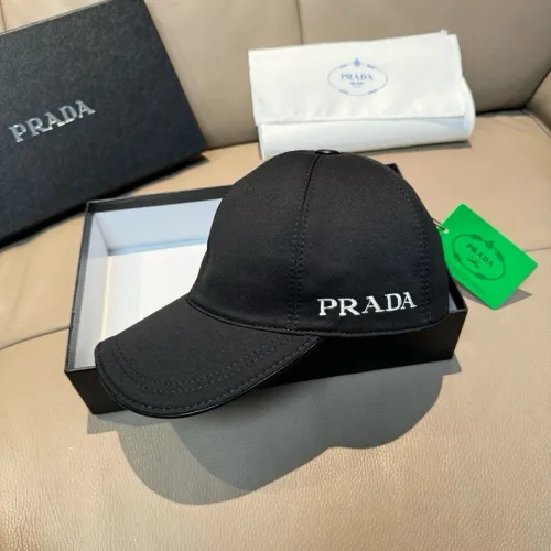 Prada New Embroidered Logo Baseball Hat Couple Casual Duck Tongue Hat