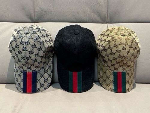 Gucci Fashion Double G Ribbon Baseball Hat Unisex Casual Duck Tongue Hat