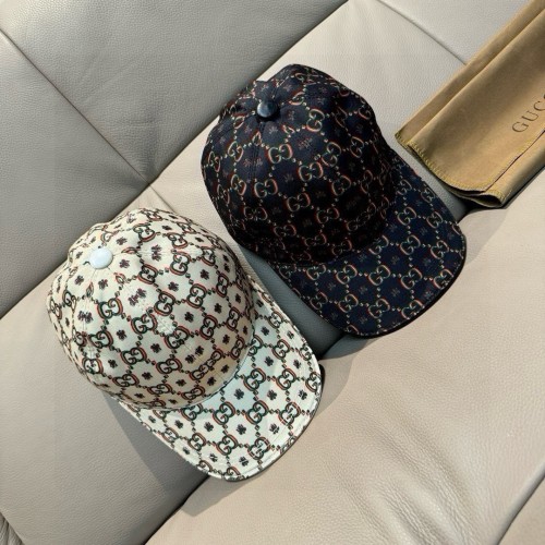 Gucci Fashion Double G Insect Printed Baseball Hat Unisex Casual Duck Tongue Hat