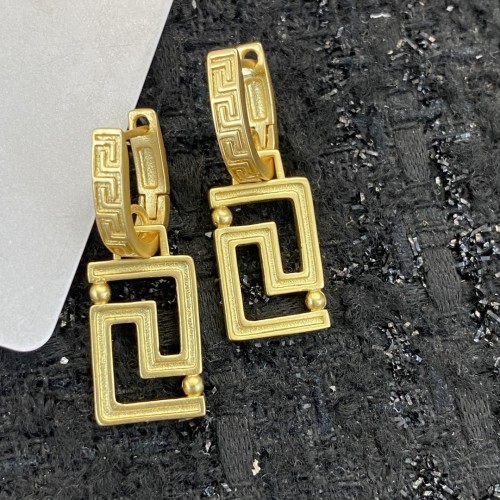 Versace New Classic Versatile Letter Earrings