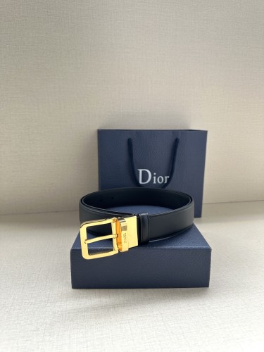 Dior Classic Logo Double Sided Business Belt 35MM