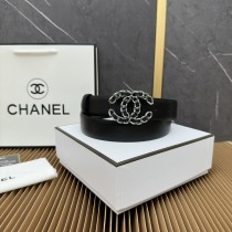 Chanel Classic Fragrance Style Double C Double sided Leather Belt 30MM