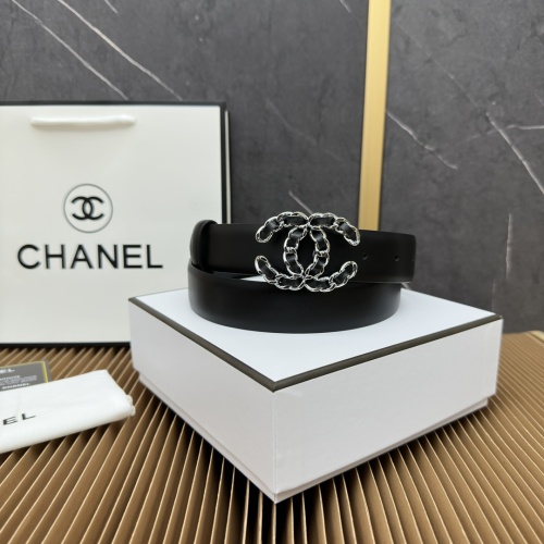 Chanel Classic Fragrance Style Double C Double sided Leather Belt 30MM