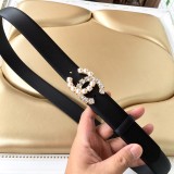 Chanel New Fashion Small Fragrant Style Double C Belt 30MM