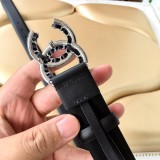 Chanel New Fashion Small Fragrant Style Double C Belt 30MM
