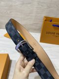 Louis Vuitton Classic Logo Printed Leather Belt 35MM